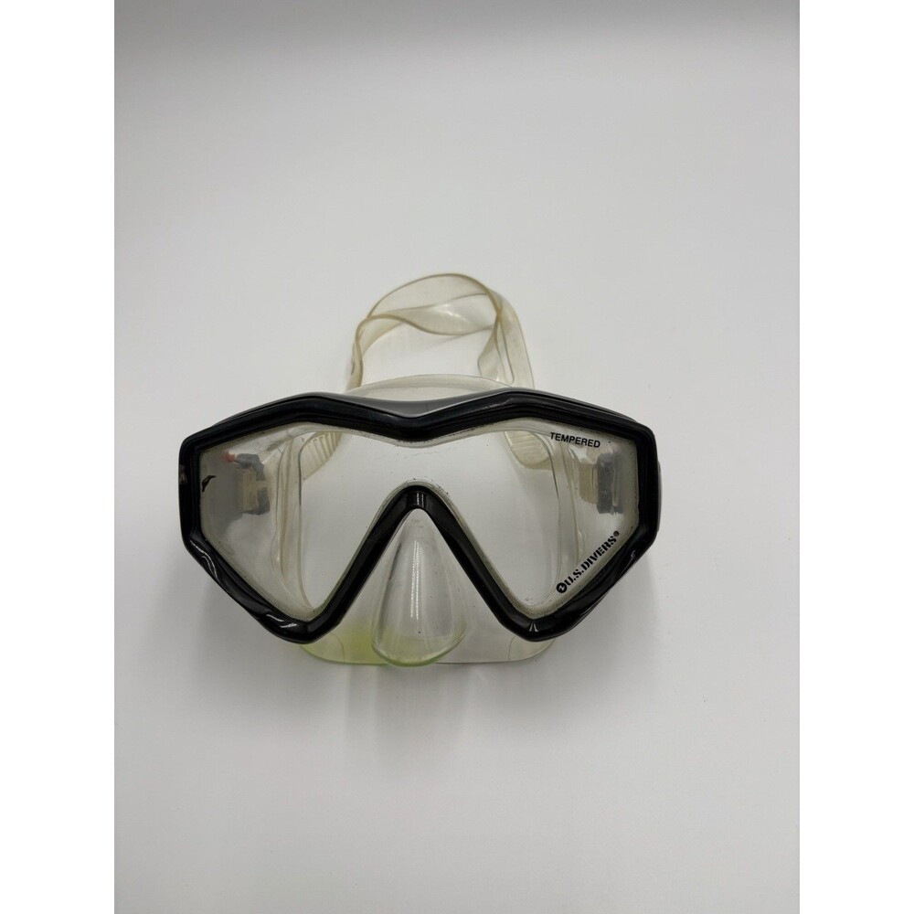 US Divers Silicone Tempered Glass Dive Mask  Black